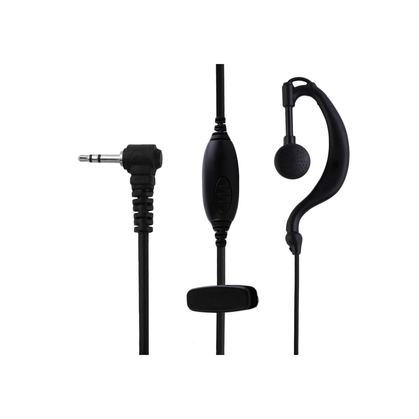 2,5 mm hodesett ørepropp toveis radio Walkie Talkie