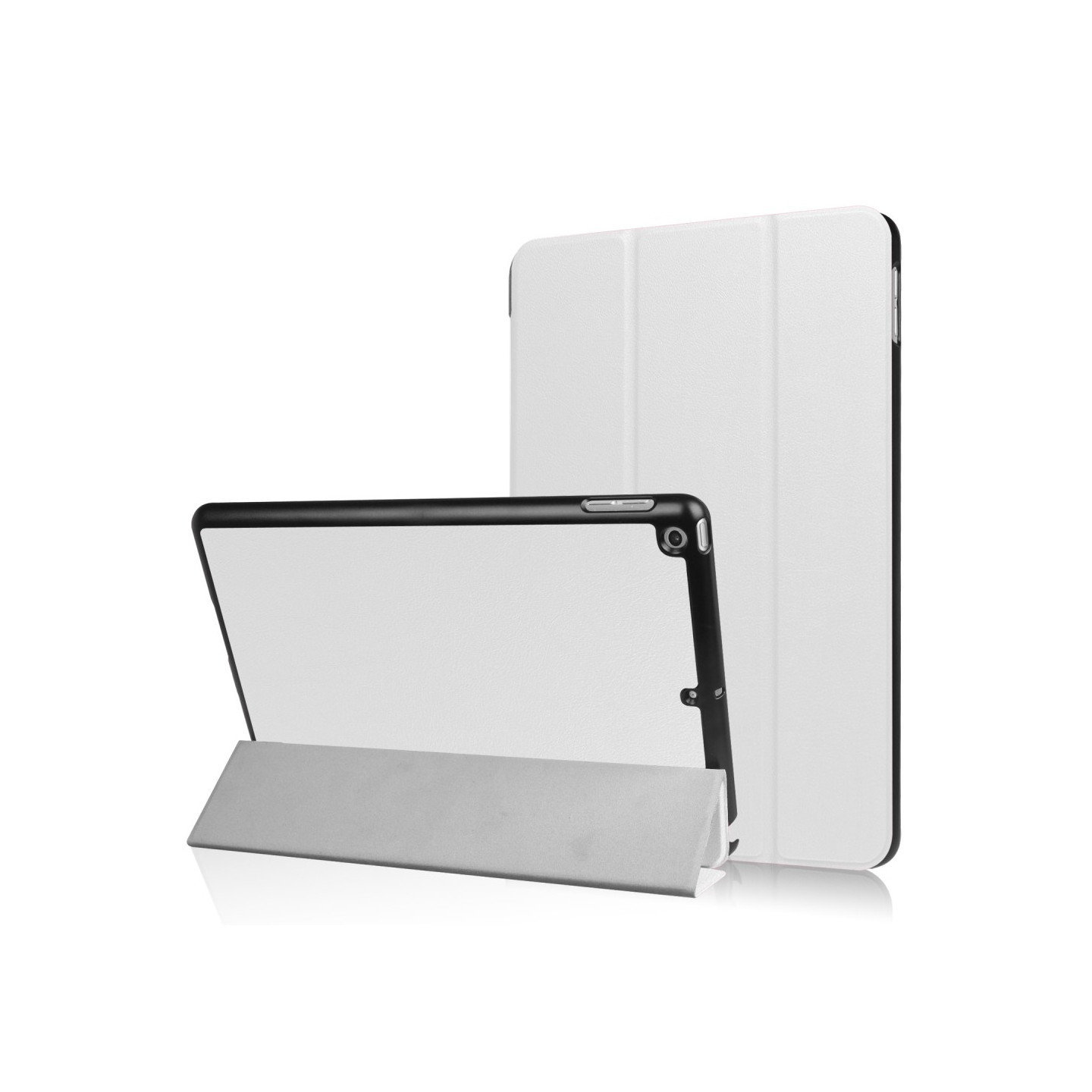 iPad 9.7" (2017/ 2018) Slim Fit Trifoldbart deksel - Hvit