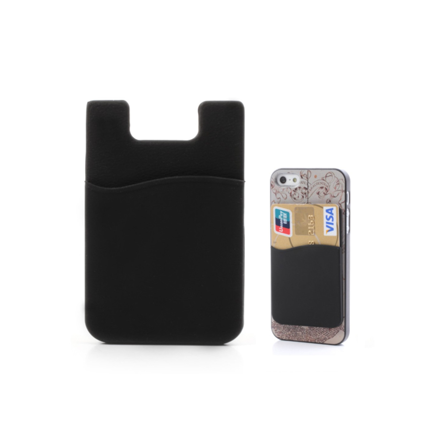 Universal kortholder för mobiltelefoner