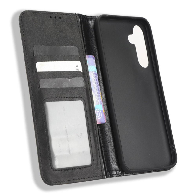 Wallet Stand Flip Phone Case for Samsung Galaxy A54 5G - Black