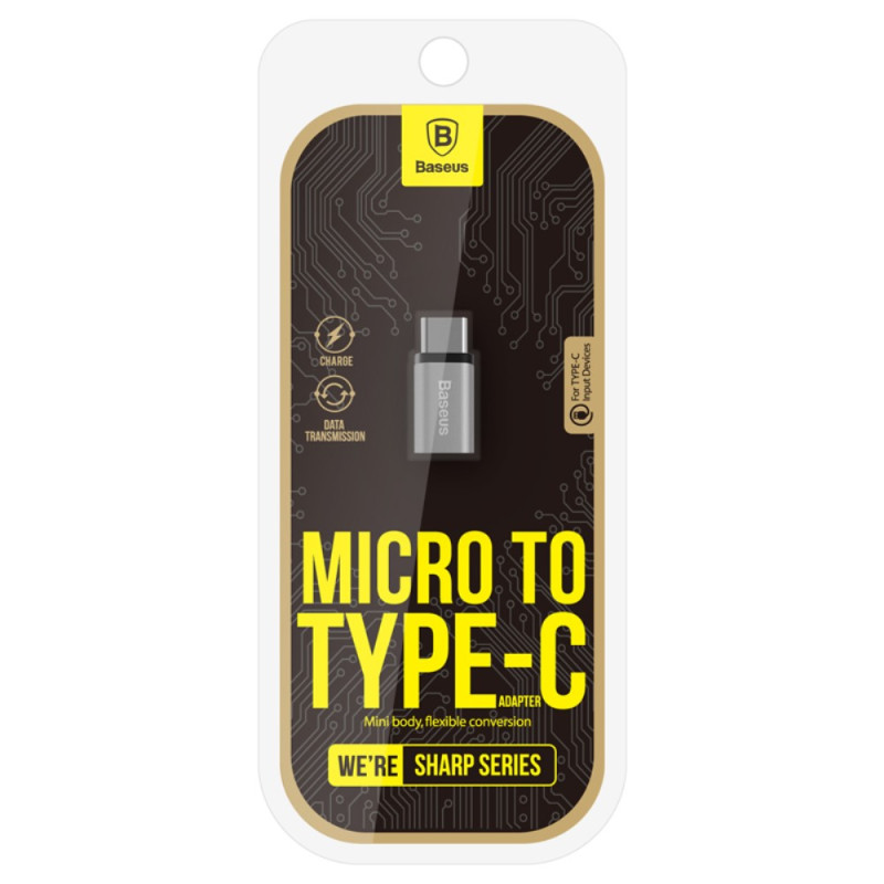 BASEUS Micro USB til USB - C - adapter