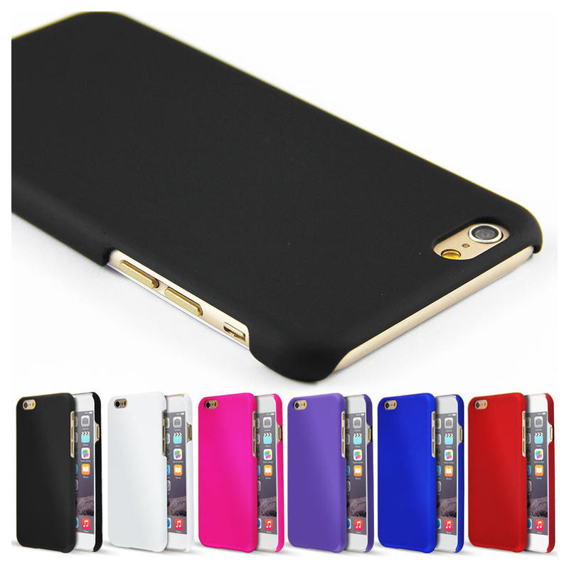 Rubberized Hard PC Case for iPhone 8 Plus / 7 Plus - Black