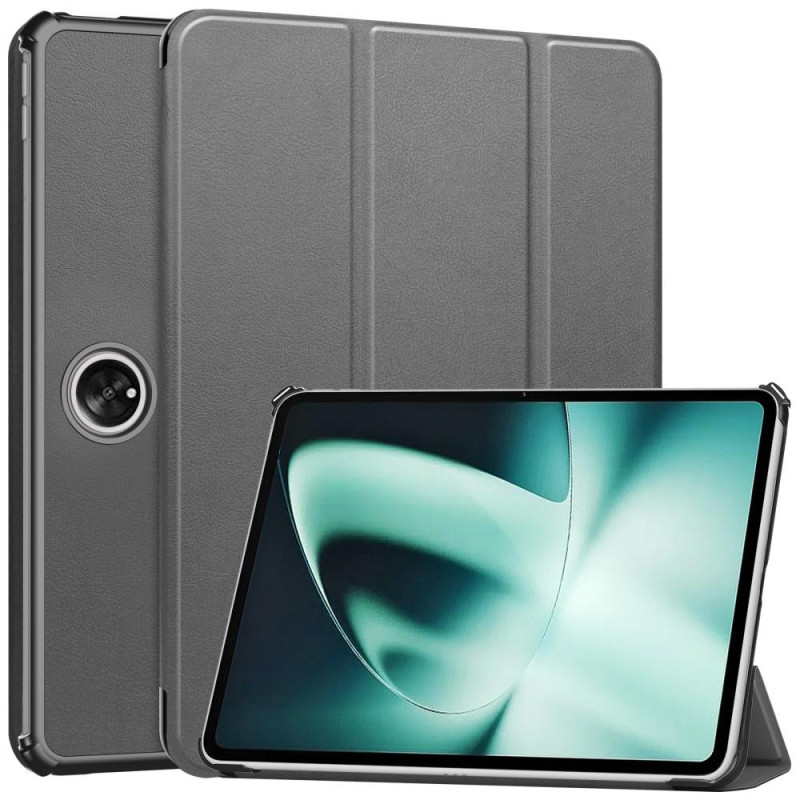 Til OnePlus Pad Tri - fold Stand Wake/Sleep Cover Tablet - etui - Grå