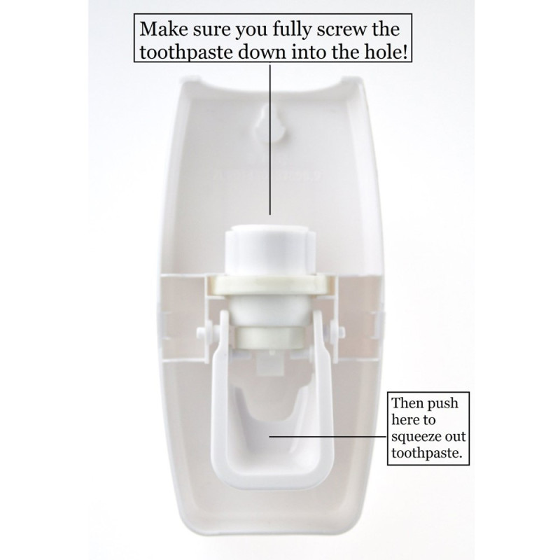 Tannkremdispenser og tannbørsteholder