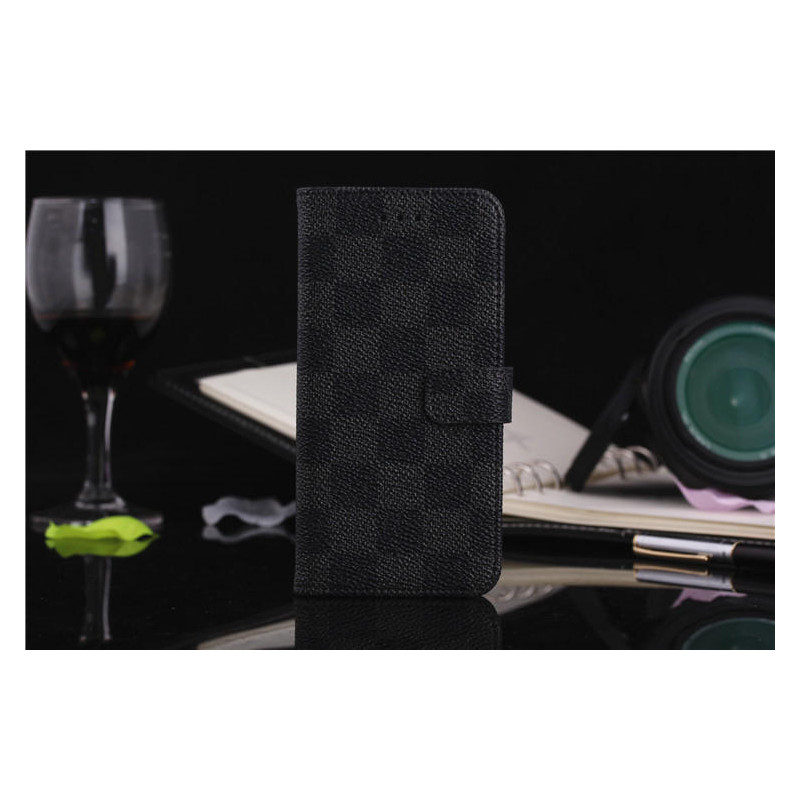 Iphone 8/7 Plus Lommebok - cover Rutete Grå/Svart