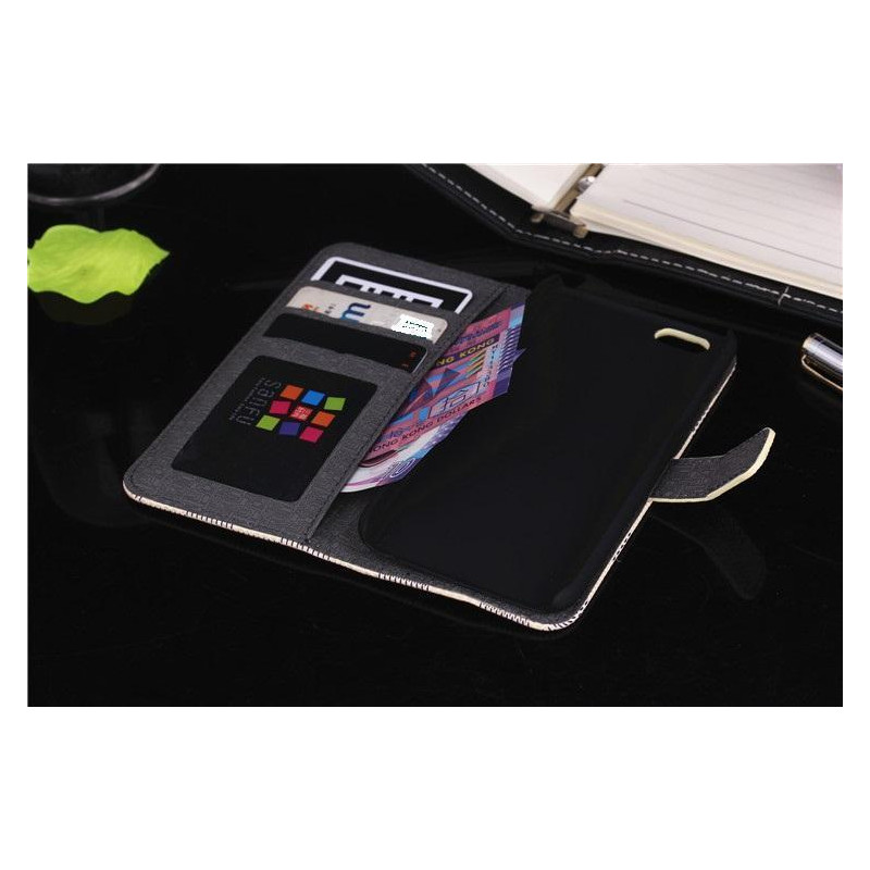 Iphone 8/7 Plus Lommebok - cover Rutete Grå/Svart