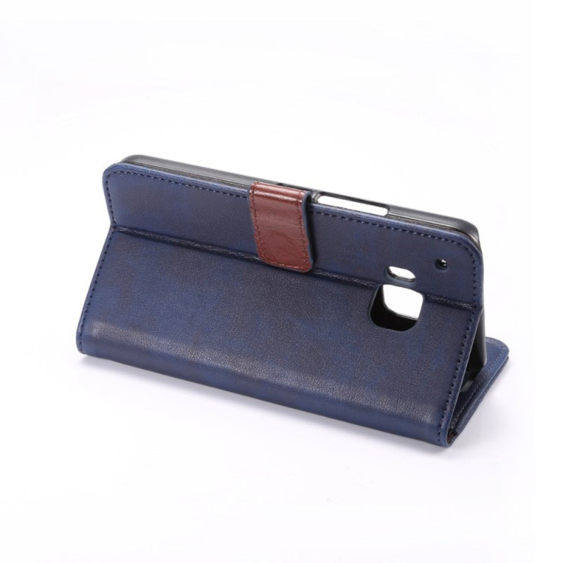 HTC ONE M9 Stilrent plånbokscase MörkBlå