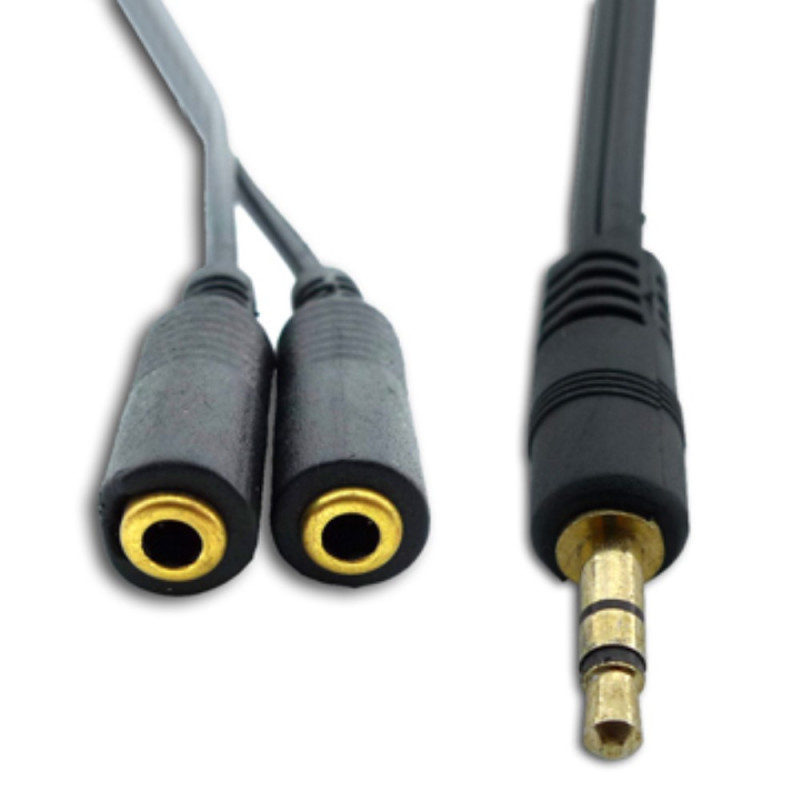 3.5mm hane - 2 honor Audio Splitter Kabel längd : 18,5 cm