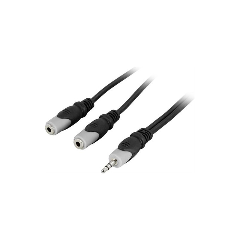 Deltaco 3.5mm hane for 2 honor Audio Splitter Kabel 50cm
