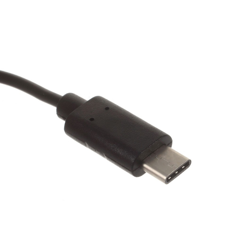 4 porter USB 3.1 Type C Hub høyhastighets hub SVART