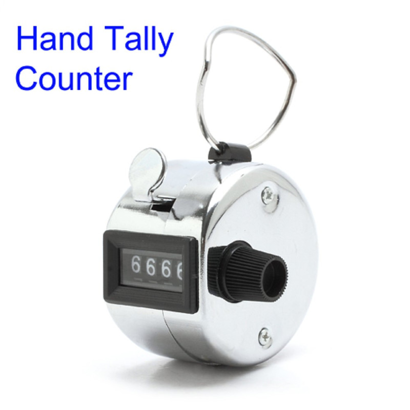 Bærbar 4 - sifret skjerm i metall publikumsteller