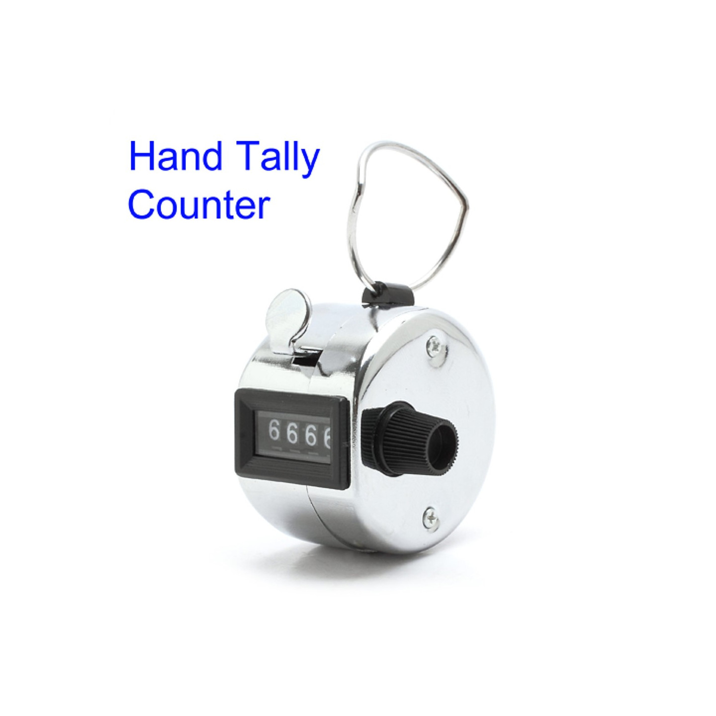 Portabel 4 - siffrig display Metall Publik Räknare
