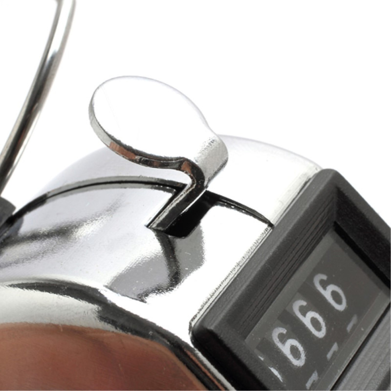 Portabel 4 - siffrig display Metall Publik Räknare