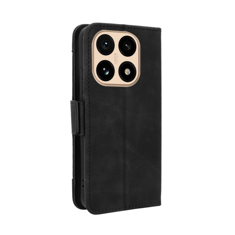 Suojakotelo Xiaomi 15T Lompakkokuori Useilla Korttipaikoilla - Musta