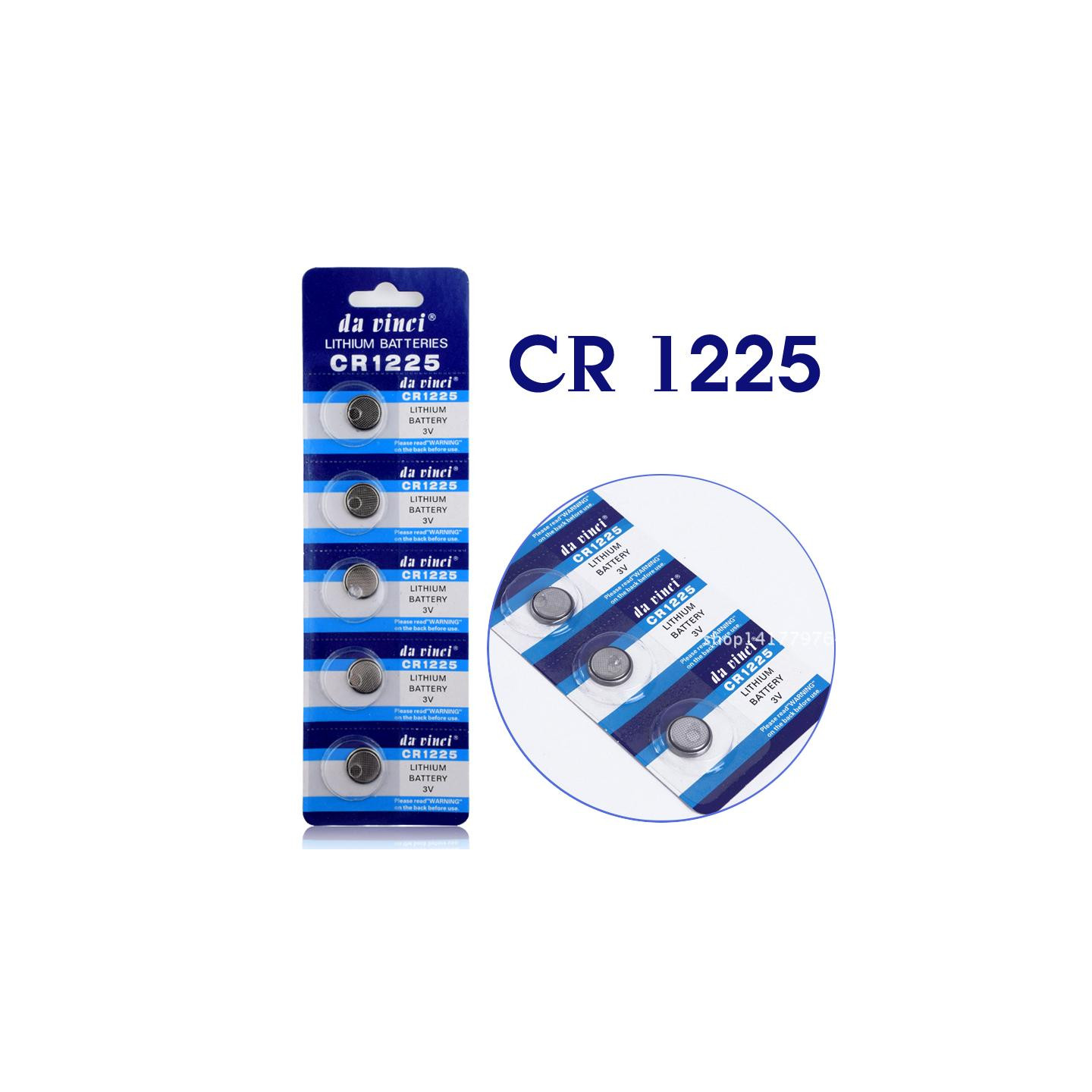 Alkalisk knappcellebatteri CR1225 stor pakke