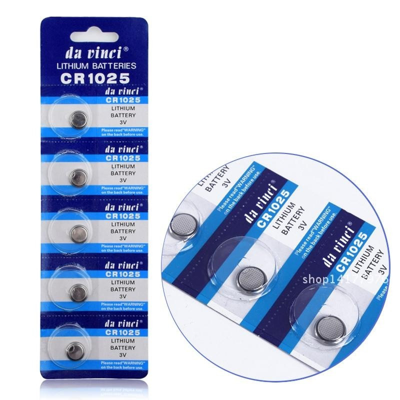 Alkalisk knappcellebatteri CR1025 stor pakke