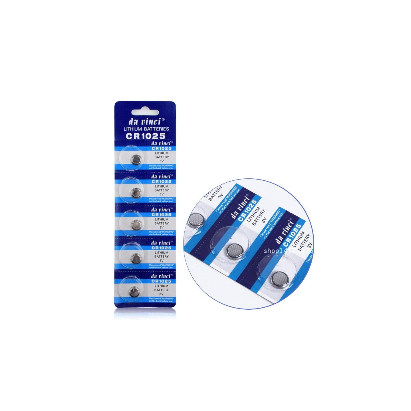 Button Coin Cells Battery CR1025 - 5 pcs