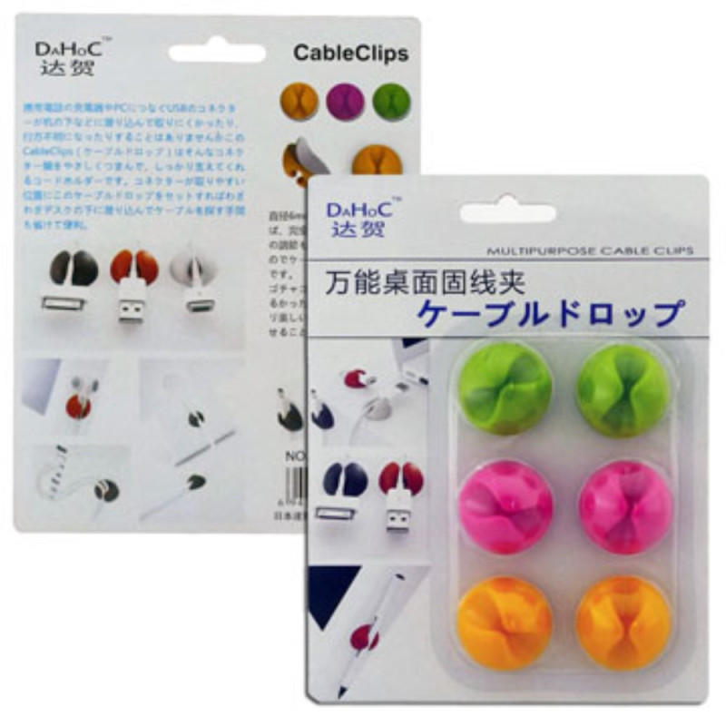 Kabelholder for alle typer kabler 6 - Pack