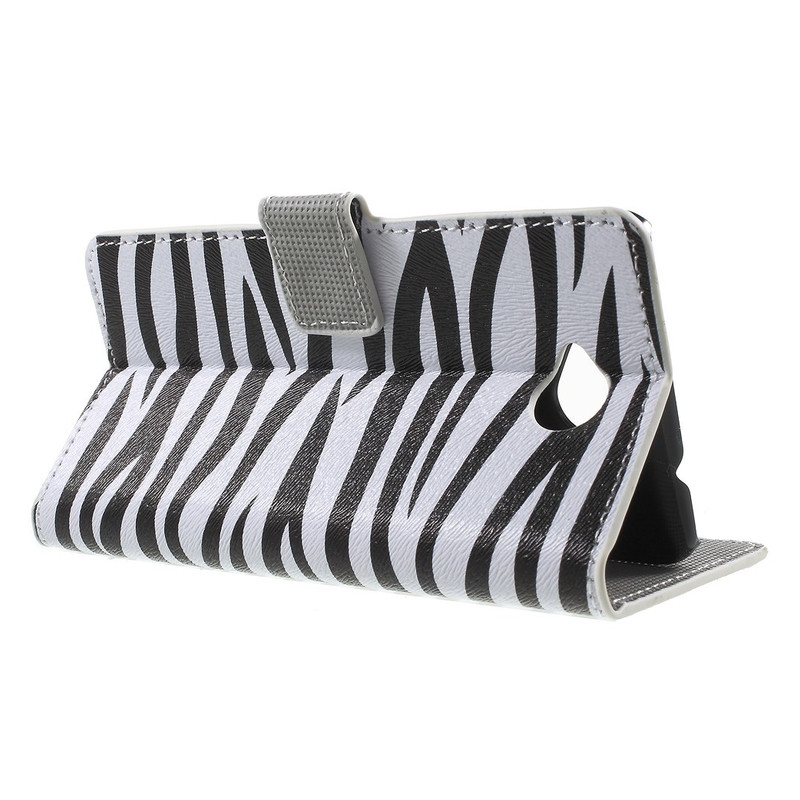 Microsoft Lumia 650 Wallet Case - Zebra