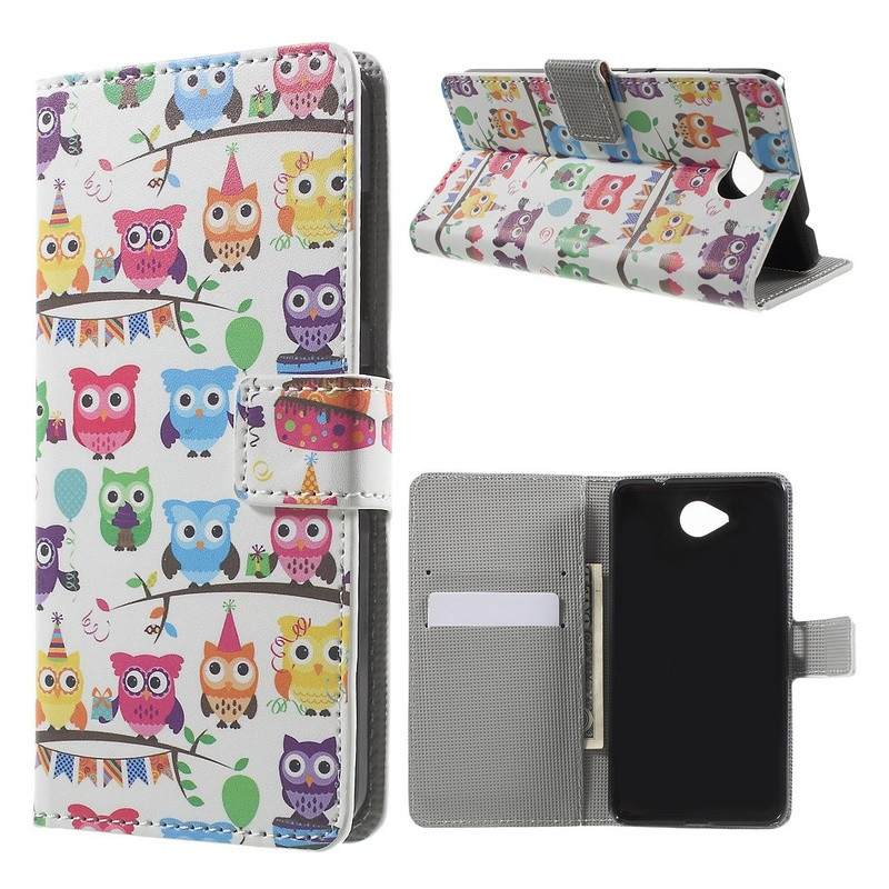 Microsoft Lumia 650 Lompakkokotelo - Various Owls