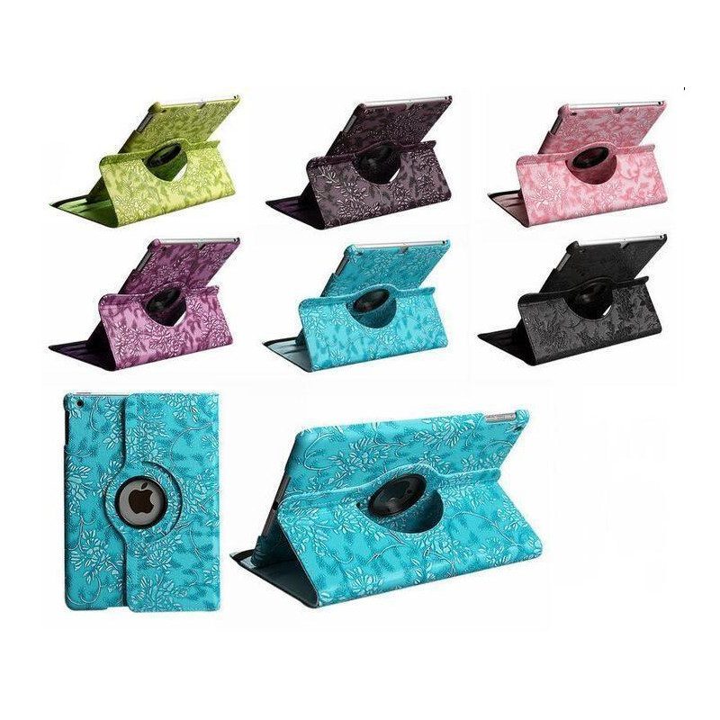 Fodral for iPad Mini 1/2/3 360 rotation Blommor