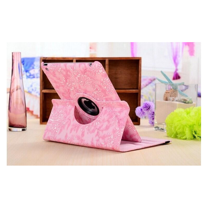 Deksel iPad Mini 1/2/3 360 Rotasjon Blomster