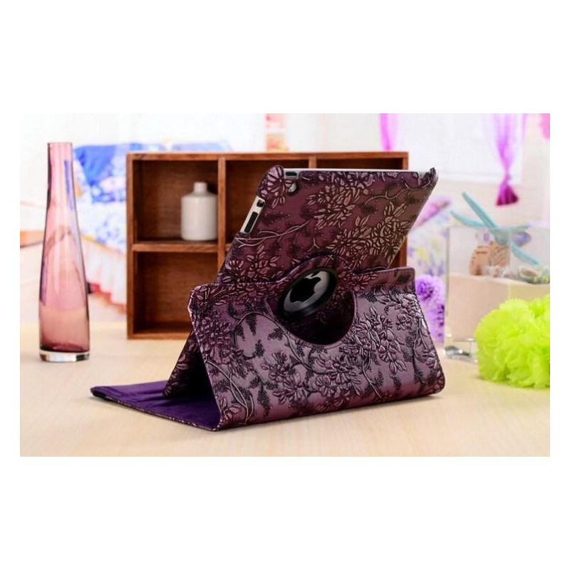 Fodral for iPad Mini 1/2/3 360 rotation Blommor