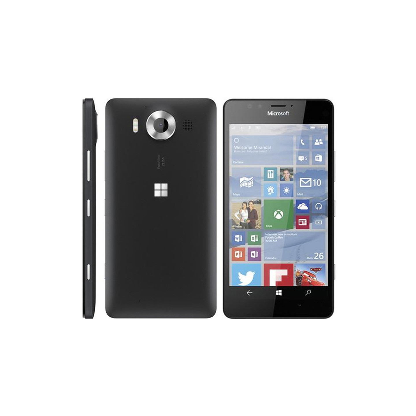 Microsoft Lumia 950 Skjermbeskytter x2 med rengjøringsklut