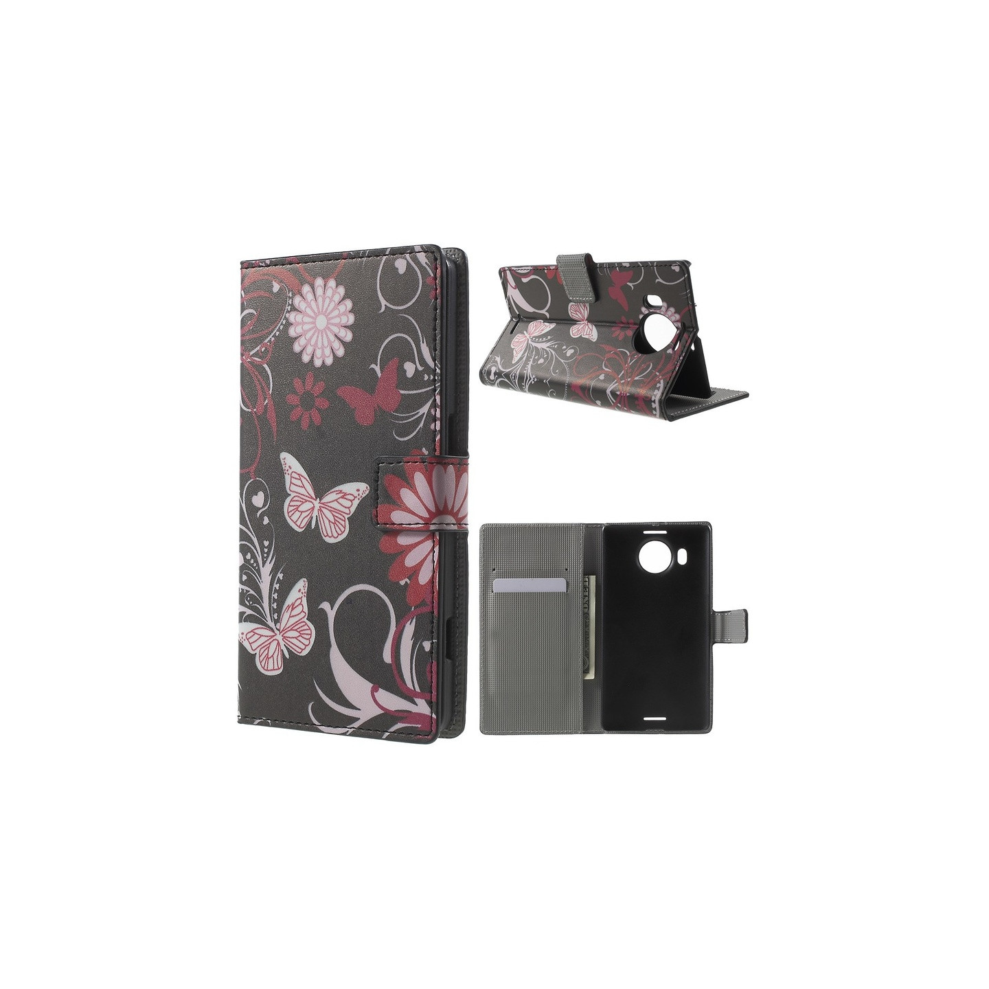 Microsoft Lumia 950 XL Wallet Case Butterflies