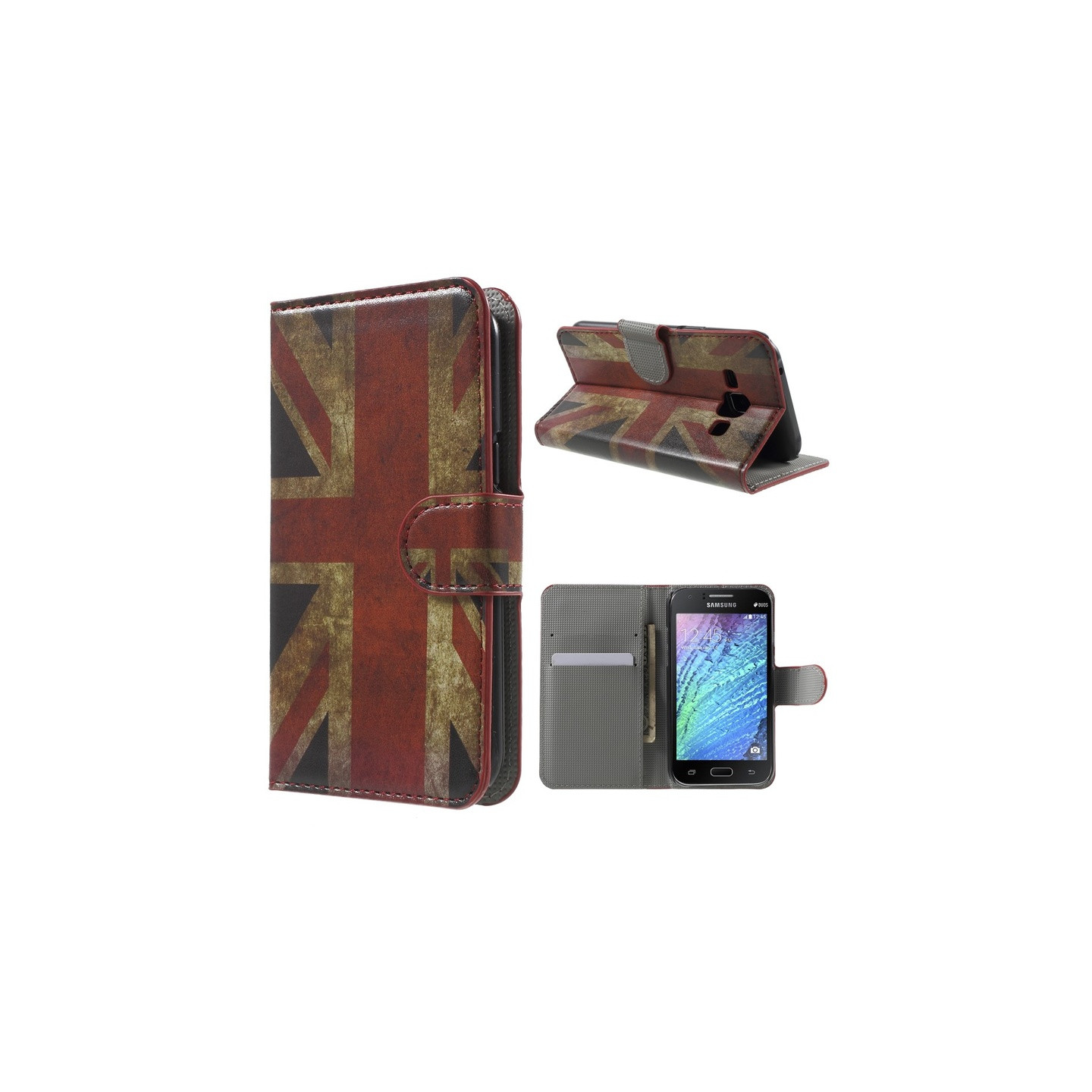 Samsung Galaxy J1 Lommebok - cover UK Flagg