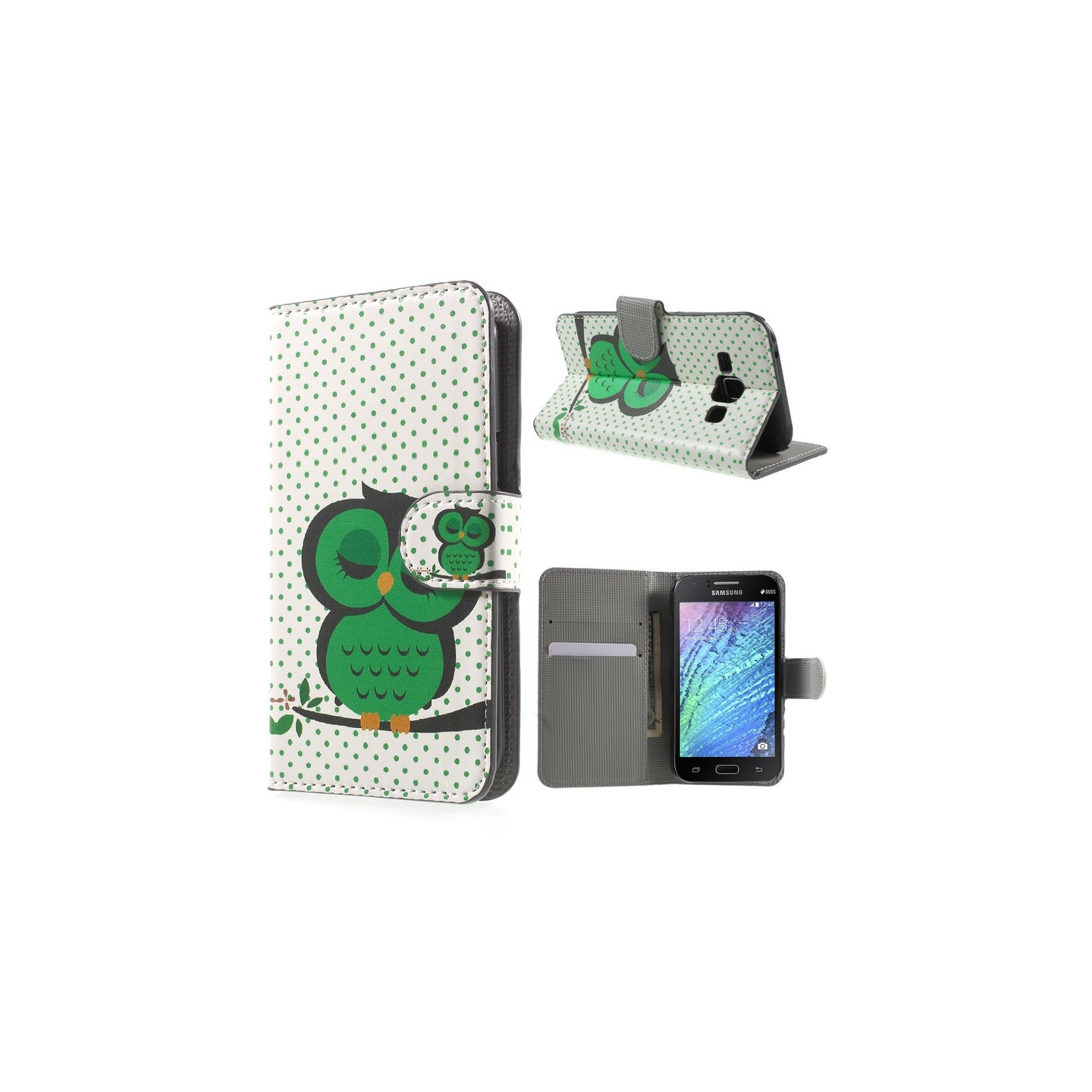 Samsung Galaxy J1 Lommebok - cover Soveugle