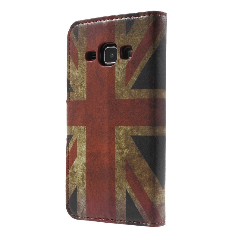 Samsung Galaxy J1 Lompakkokotelo UK Flag