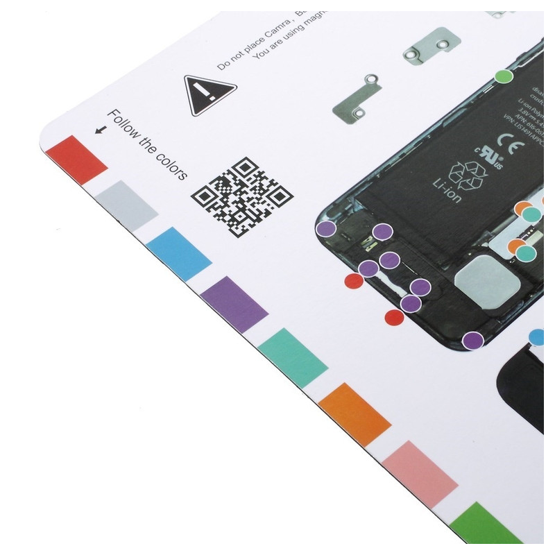 Magnetisk skruvmatta för iPhone 5