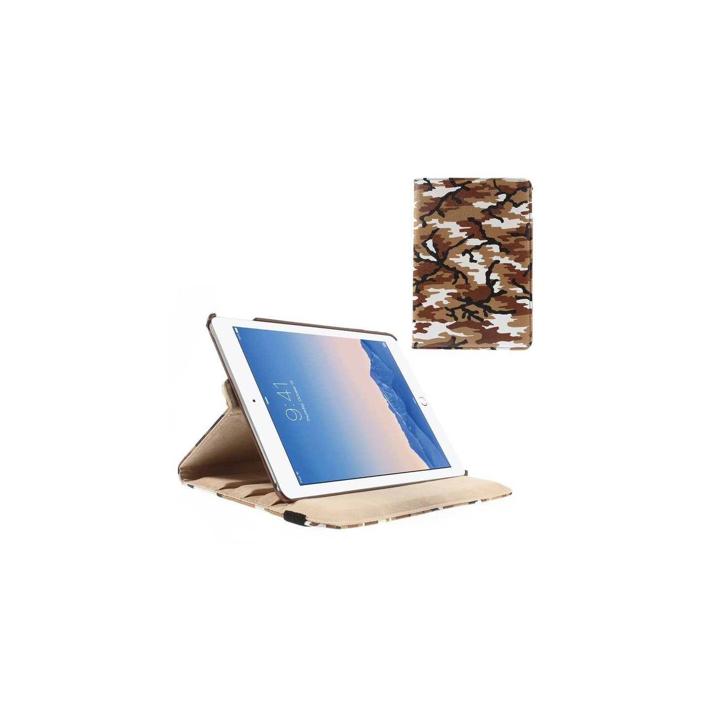 Fodral iPad Air / Ipad 5, 360 rotation Kamouflage
