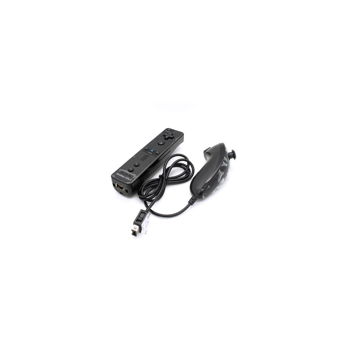 Compatible with Wii Controller Set Motion Plus Bulk Black
