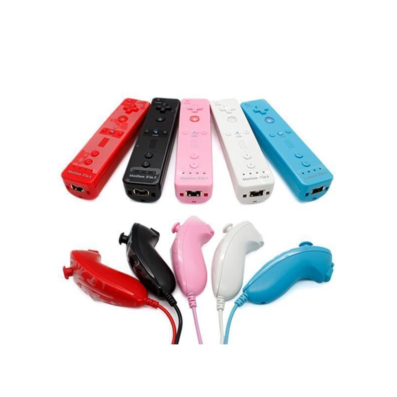 Yhteensopiva Wii Controller Set Motion Plus Bulk Blackin kanssa