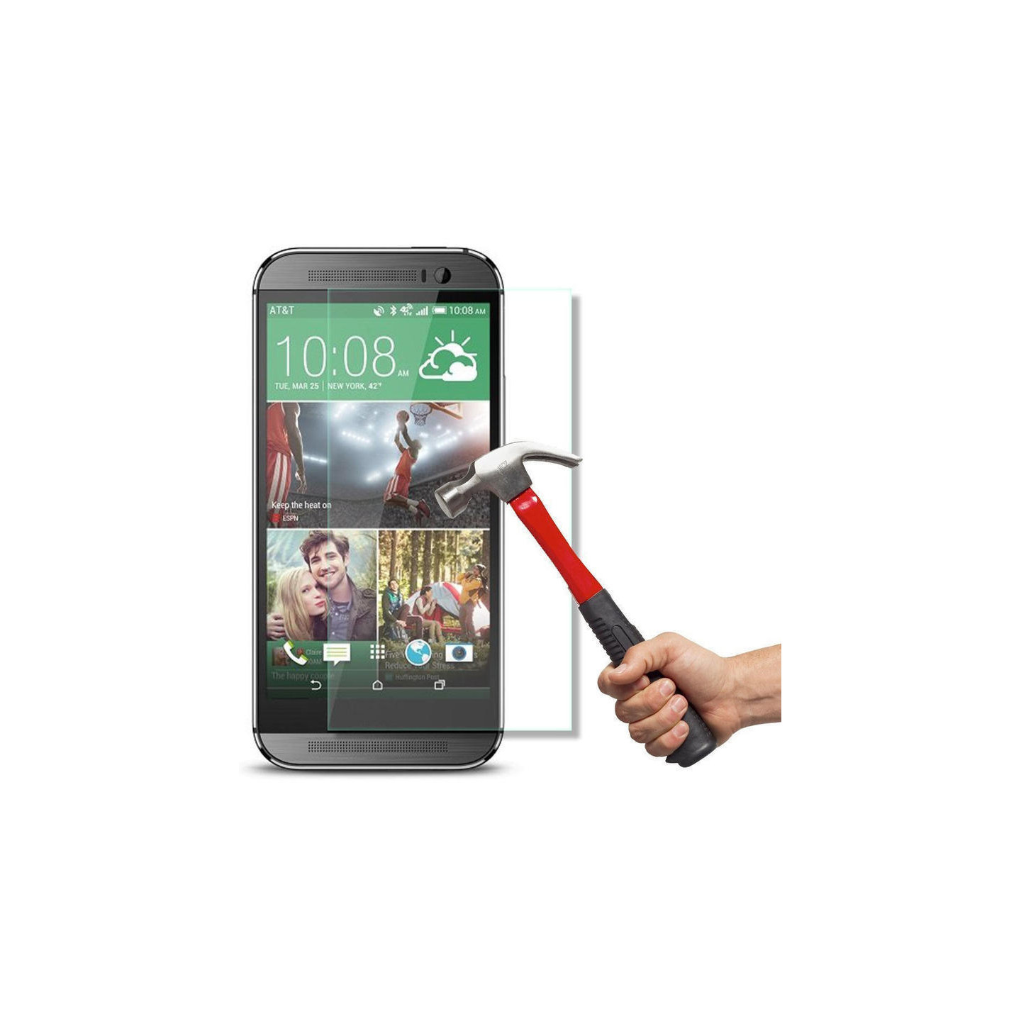 HTC ONE M9 Herdet glass 0,3mm