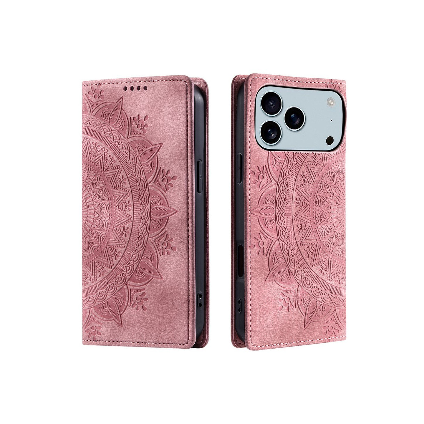 Cover til iPhone 17 Pro Max med Magnetisk Lukning Mønsterpræget