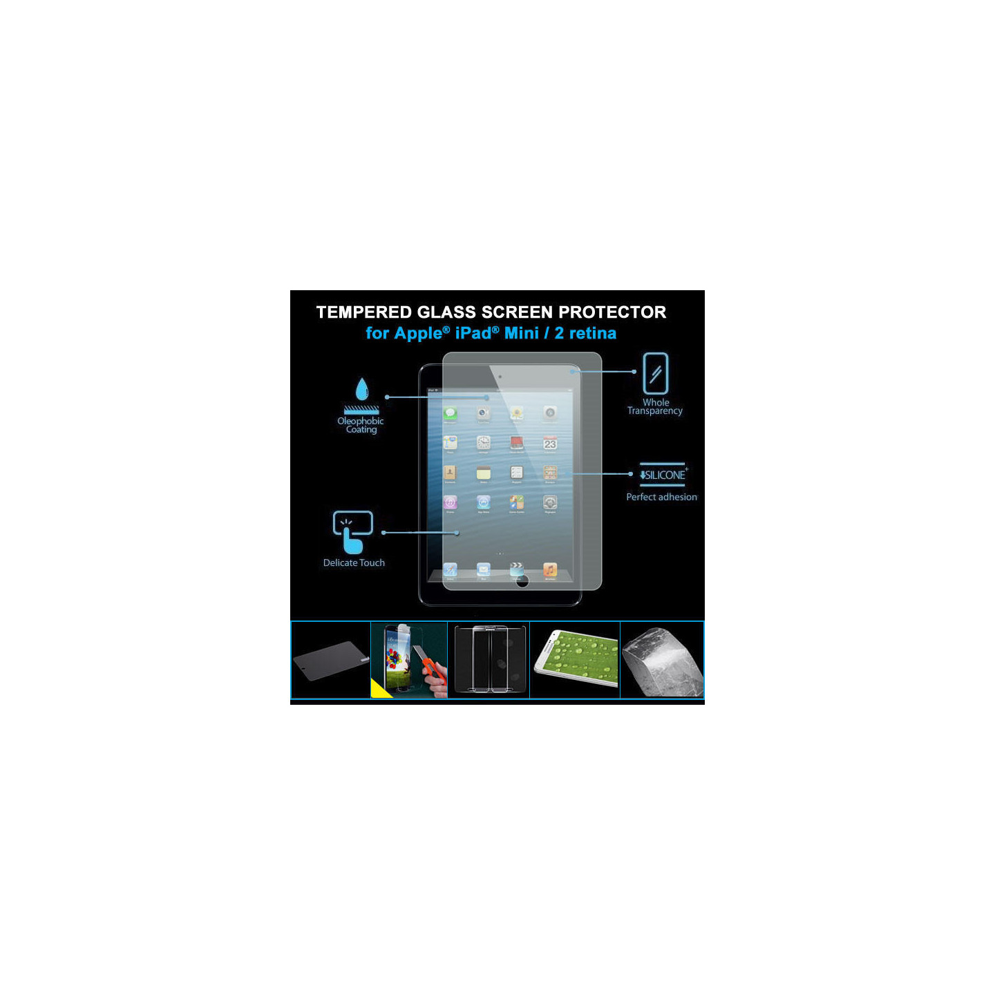 iPad Mini 1/2/3 Herdet Glass 0,33mm 9H