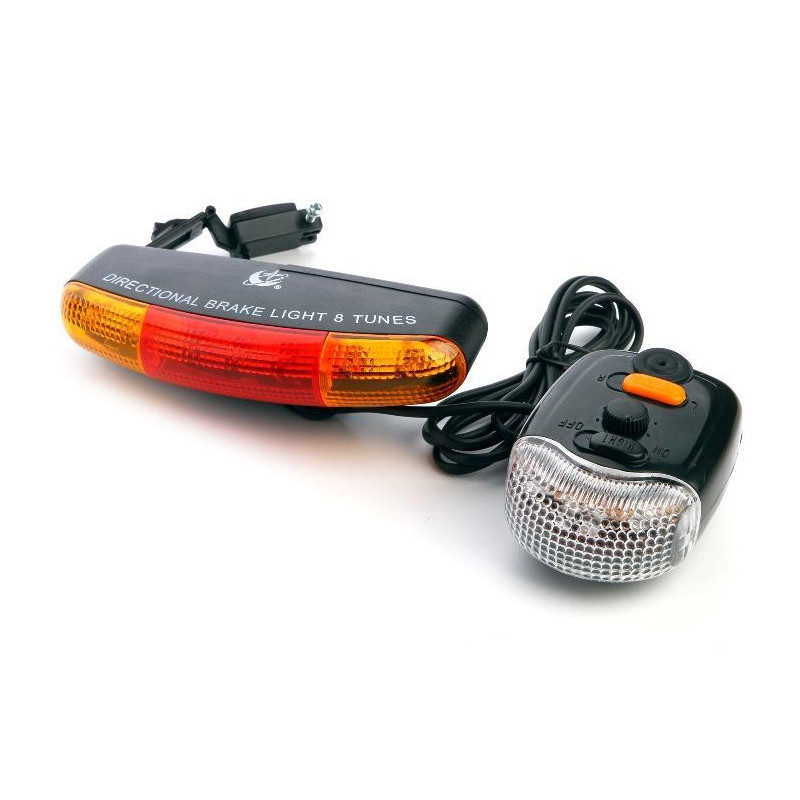 Cykellampa with blinkers, tuta and bromsljus