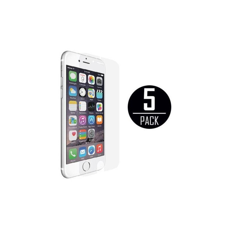 5stk skærmbeskyttere for Iphone 6/6s Plus 5.5 «+ rengjøringsklut