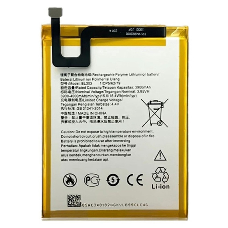 Battery For Lenovo Tab M8 (HD) 4.40V 3900mAh L19D1P31