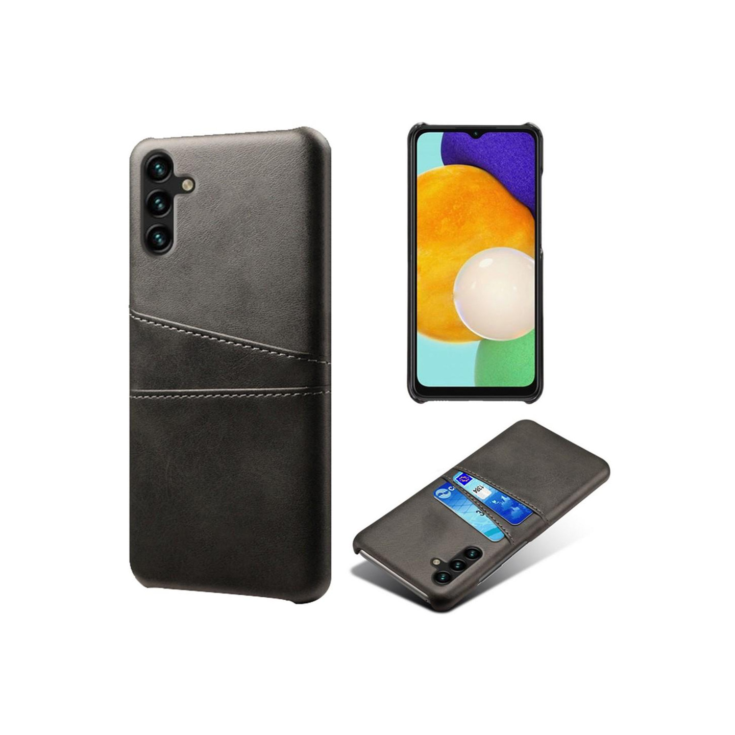 Samsung Galaxy A54 5G KSQ Pu - nahkapäällysteinen kuori kovalle kotelolle