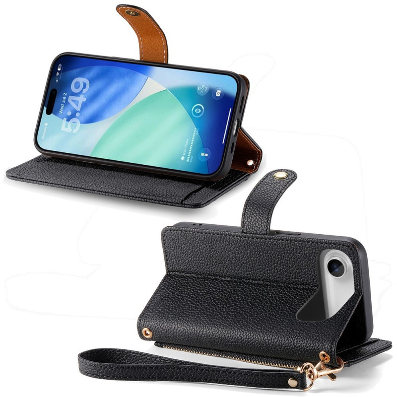 iPhone Air Kuori RFID-suojaus Vetoketjutasku Lompakkokotelo Rannekkeella