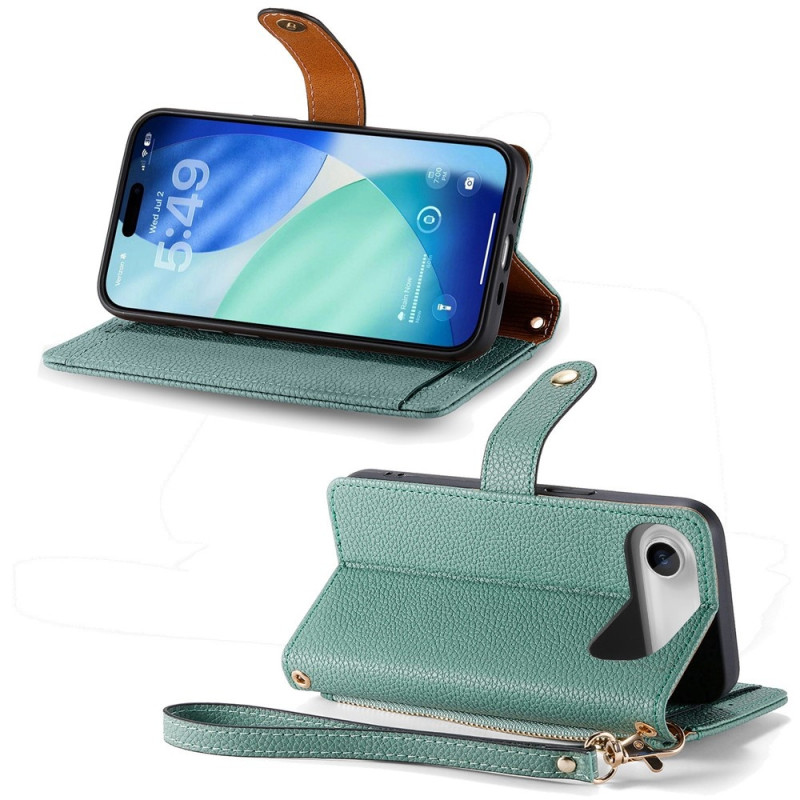 For iPhone Air Cover RFID-blokering Lynlåslomme Tegnebogsetui med Rem