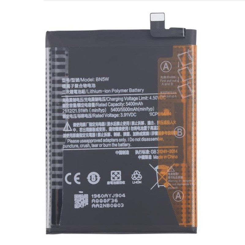 Akku Xiaomi Redmi Note 14 Pro 4G 3.91V 5400mAh Li-Polymer BN5W