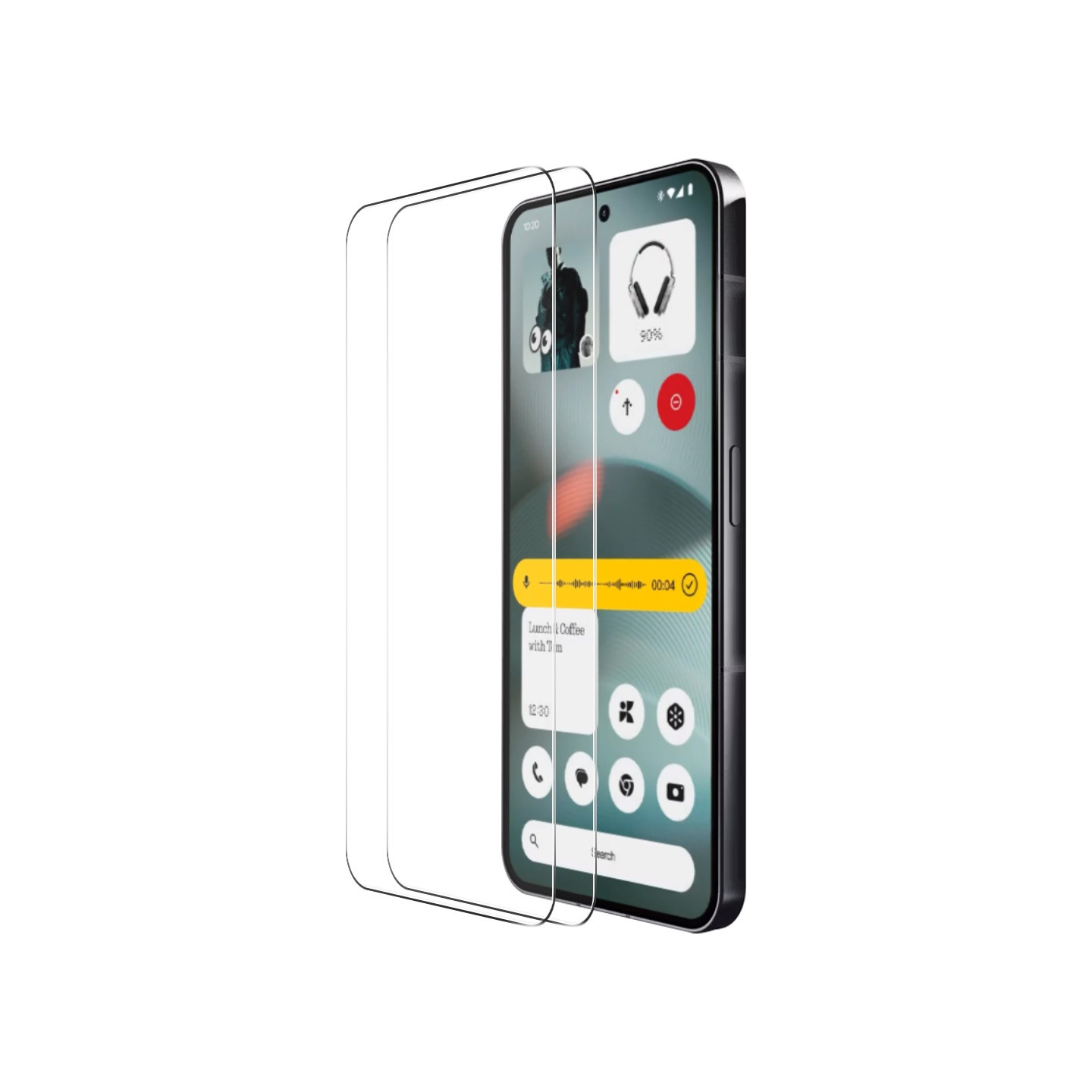 ENKAY Skjermbeskytter for Nothing Phone (3a) Lite 5G 2 stk aluminium-silisium glass