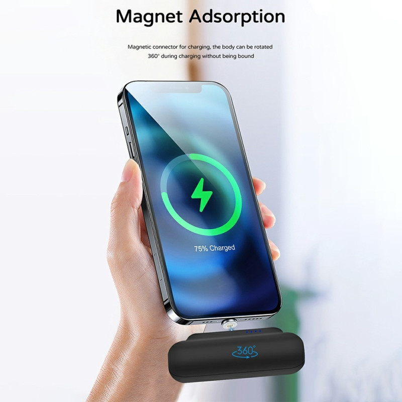 Powerbank Portable Charger with iP + Micro + USB-C Magnetic Contacts