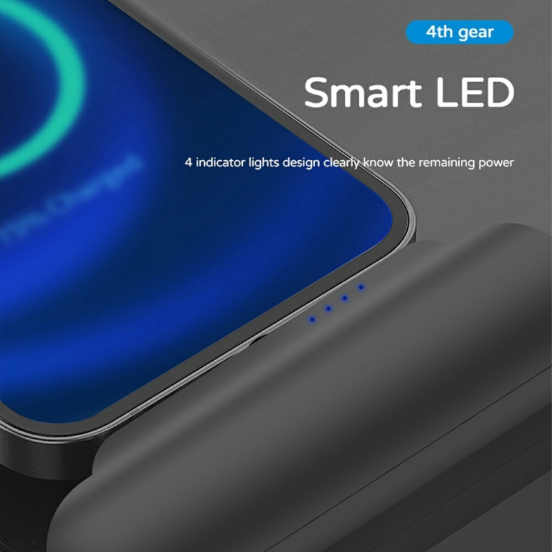 Kannettava varavirtalähde, jossa on iP + Micro + USB-C -magneettiset koskettimet