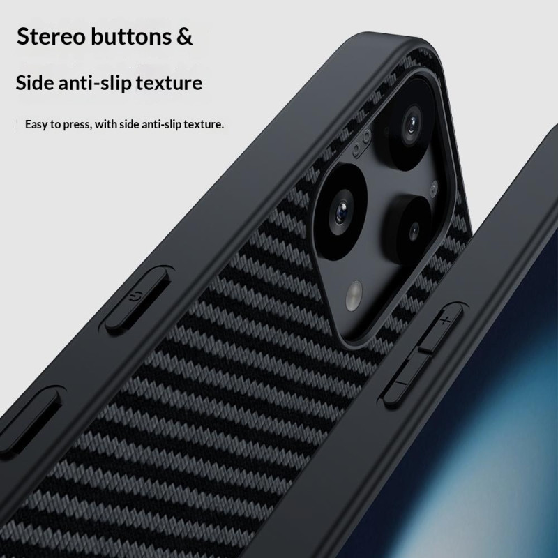 Suojakuori Nothing Phone (3a) Lite 5G PU nahka PC kova suojakuori - Musta